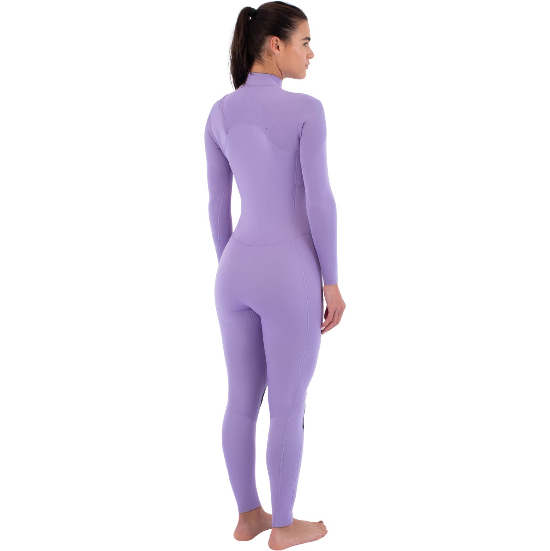 2026 Hurley Dames Air 3/2mm Borst Ritssluiting Wetsuit WFS0013312 - Lavander